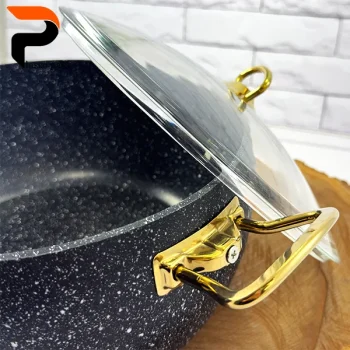 قابلمه 28 خمره ای درب پیرکس مشکی هاناتک - Image 2