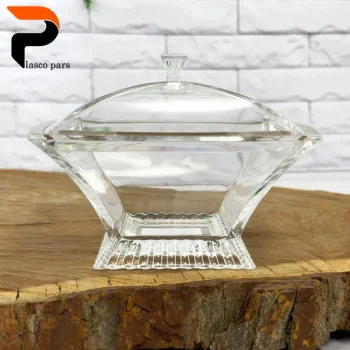 شکلات خوری 4 گوش اکرولیک لیمون