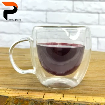 لیوان پیرکس دوجداره بزرگ - Image 2