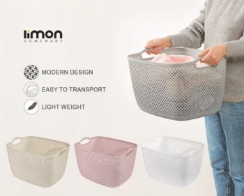 سبدرخت مستطیل بزرگ طرح بافت لیمون - Image 5