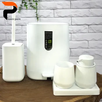 ست 5 پارچه مخملی کنتراست - Image 2