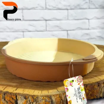 قالب کیک سیلیکونی مواج گرد دسته دار - Image 4