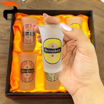 ست شات طرحدار مات گرد 6 عددی کادویی - Image 2