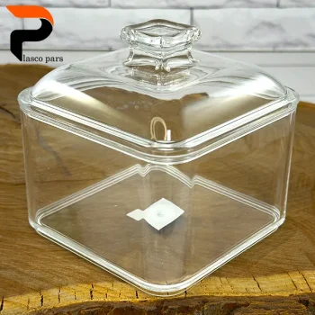 بیسکوییت خوری اکرولیک مربع گود کد 1395GHT - Image 3