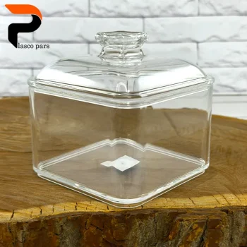 بیسکوییت خوری اکرولیک مربع گود کد 1395GHT - Image 4