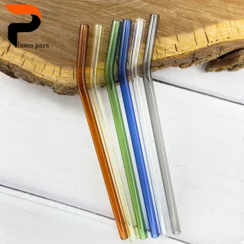 نی شربت شیشه ای رنگی - Image 3