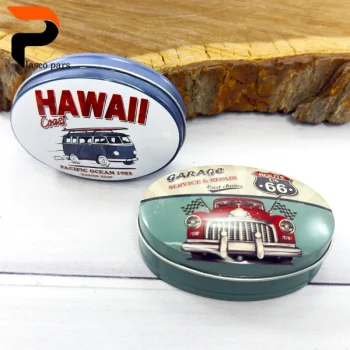 قوطی فلزی فانتزی بیضی - Image 2