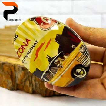 قوطی فلزی فانتزی بیضی - Image 4