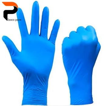 دستکش L آبی نیتریل 100 عددی - Image 2