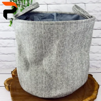 سبد لباس چرمی استوانه ws