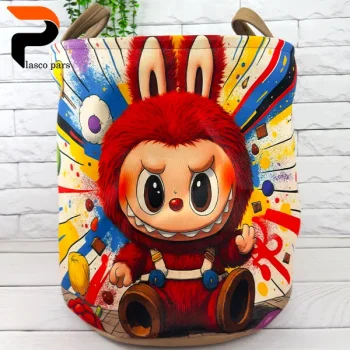 سبد لباس برزنتی چاپدار کودک ws - Image 3