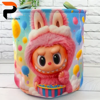 سبد لباس برزنتی چاپدار کودک ws - Image 4