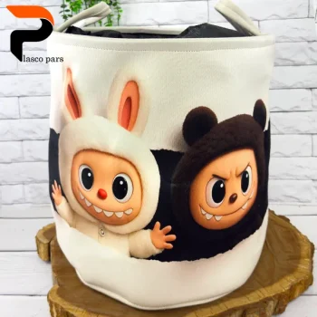 سبد لباس برزنتی چاپدار کودک ws