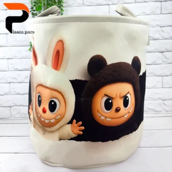 سبد لباس برزنتی چاپدار کودک ws - Image 6