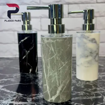 جا مایع استوانه بلند ماربل لیمون