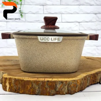 قابلمه گرانیتی مربعی موکا 24 UCCLIFE - Image 4