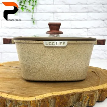 قابلمه گرانیتی مربعی موکا 32 UCCLIFE - Image 5