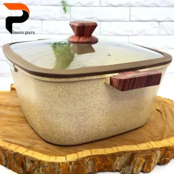 قابلمه گرانیتی مربعی موکا 32 UCCLIFE - Image 3