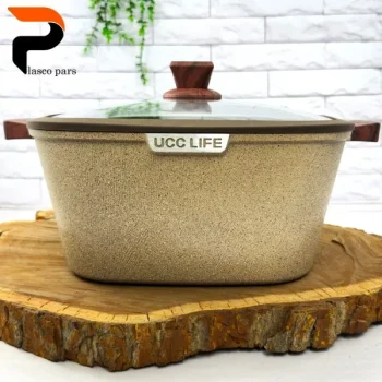 قابلمه گرانیتی مربعی موکا 32 UCCLIFE - Image 2