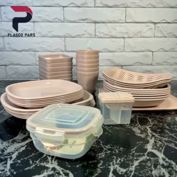 سرویس مسافرتی 60پارچه 6نفره لیمون - Image 6