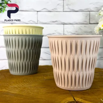 سبد همه کاره استوانه بزرگ بامبو لیمون - Image 3