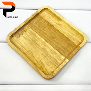 بشقاب مربع چوبی 385