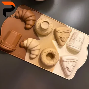 قالب کاپ کیک سیلیکونی طرح دونات 8 تایی