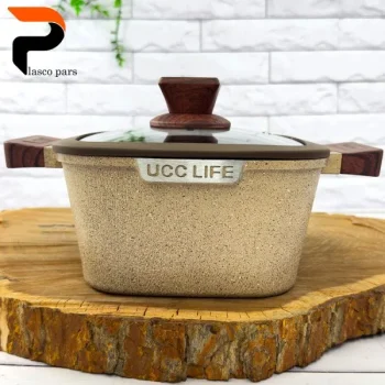 قابلمه گرانیتی مربعی موکا 20 UCCLIFE - Image 3