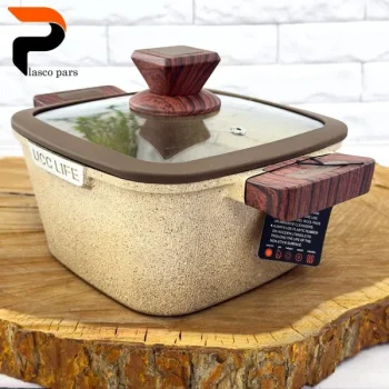 قابلمه گرانیتی مربعی موکا 20 UCCLIFE - Image 2