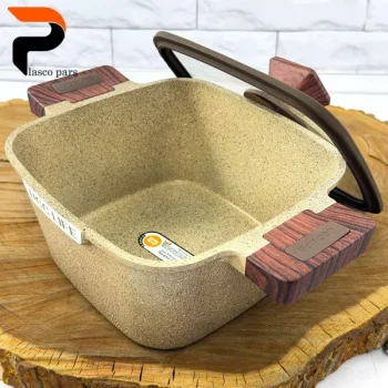 قابلمه گرانیتی مربعی موکا 20 UCCLIFE - Image 7