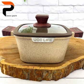 قابلمه گرانیتی مربعی موکا 20 UCCLIFE