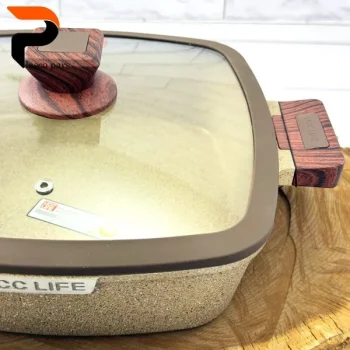 تابه گرانیتی مربعی موکا 28 UCCLIFE - Image 6