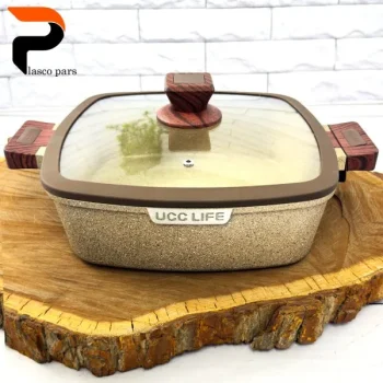 تابه گرانیتی مربعی موکا 28 UCCLIFE