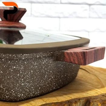 تابه گرانیتی مربعی قهوه ای 28 UCCLIFE - Image 5