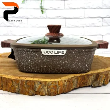 تابه گرانیتی مربعی قهوه ای 28 UCCLIFE - Image 4