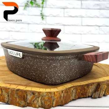 تابه گرانیتی مربعی قهوه ای 28 UCCLIFE - Image 3