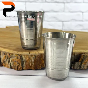 لیوان یخ استیل ارتفاع 10