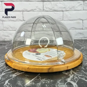 ظرف کیک کف چوبی لیمون