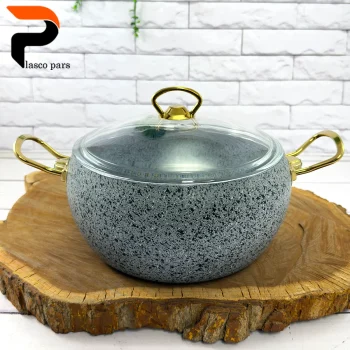 قابلمه 24 خمره ای درب پیرکس طوسی هاناتک - Image 2