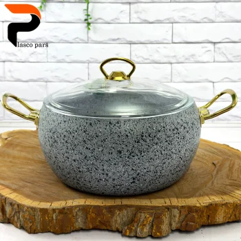 قابلمه 24 خمره ای درب پیرکس طوسی هاناتک - Image 9