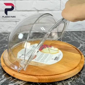 ظرف کیک کف چوبی لیمون - Image 2