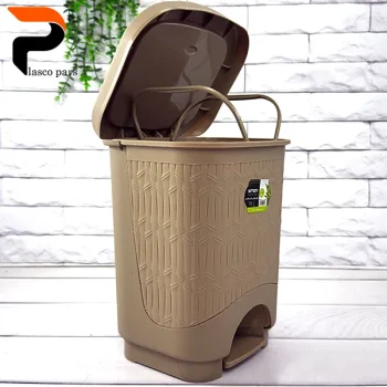 سطل پدالی4 گوش  7 لیتری کوچک لیمون - Image 2