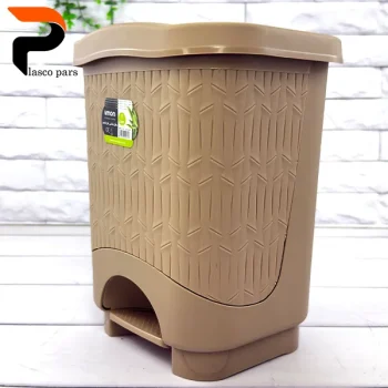 سطل پدالی4 گوش  7 لیتری کوچک لیمون