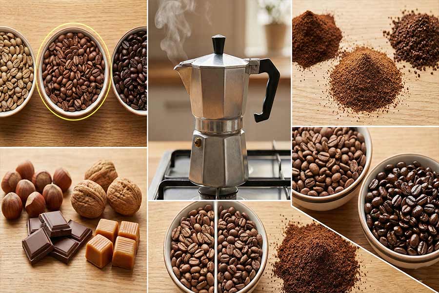 درجه آسیاب قهوه برای موکاپات
