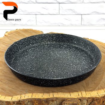 تابه پیتزا 33.5 گرانیتی مشکی هاناتک - Image 5