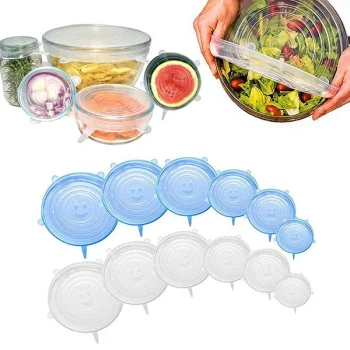 درپوش سیلیکونی کشسان 6 عددی - Image 4