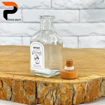 بطری 130 میل درب چوبی لیمون - Image 3