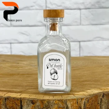 بطری 130 میل درب چوبی لیمون