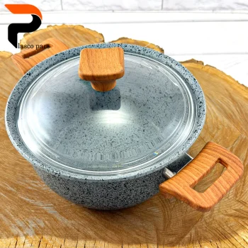 قابلمه 20 ونیز دسته چوبی درب پیرکس طوسی هاناتک - Image 6