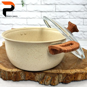 قابلمه 20 ونیز دسته چوبی درب پیرکس کاپوچینو هاناتک - Image 10